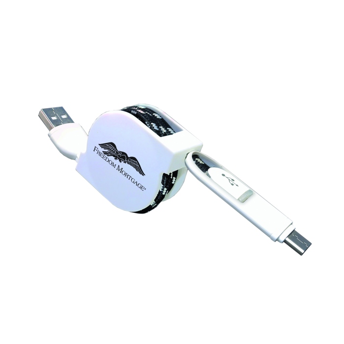 Retractable Lighted 3 in 1 Charging Cable